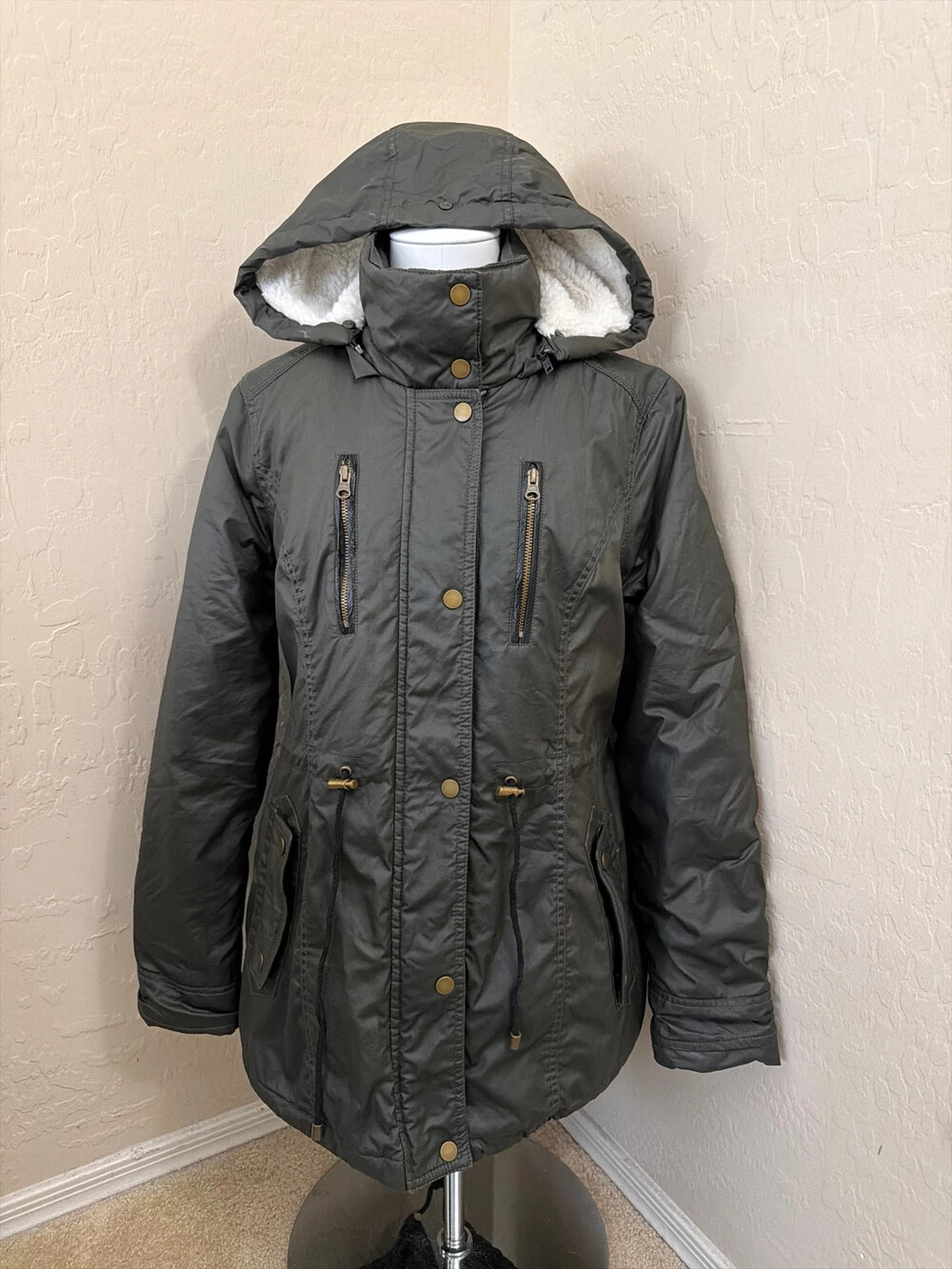 American Rag black winter coat jacket, Sz L